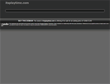 Tablet Screenshot of itsplaytime.com